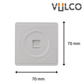 Zenitech Vulco Prise RJ45 Murale Blanche