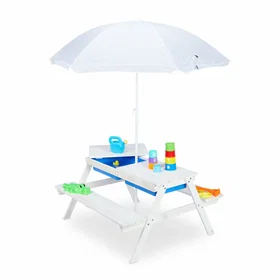 RXS Kids Picnic Table Wood with Parasol