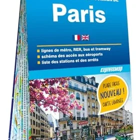 EXPRESSMAP Kollektivtrafikplan för Paris
