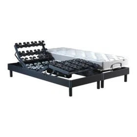 Idliterie Box-Spring Bed avec Mousse à Mémoire 80x200cm 3332990186394_CAFR