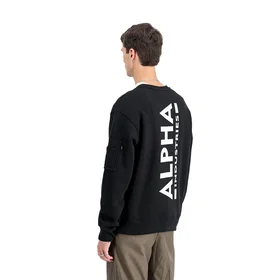 Alpha Industries Back Print Crew Neck Sweatshirt (Man)