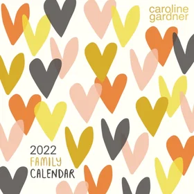 Caroline Hearts Wall Planner Calendar 2022