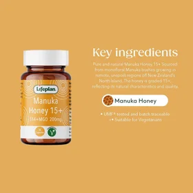 Lifeplan Manuka 15+ Honey 30 Capsules