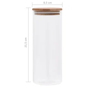 vidaXL Glass Cookie Jar 150696