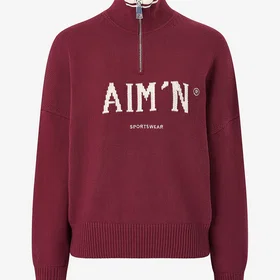 Aim'n College Strikket Halv Glidelås (Dame)
