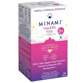 Minami Nutrition MorEPA Kids Omega-3 + Vitamin D3 60 Capsules