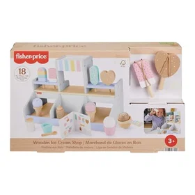 Fisher-Price Wooden Ice Cream Shop 18 Pieces HXV21