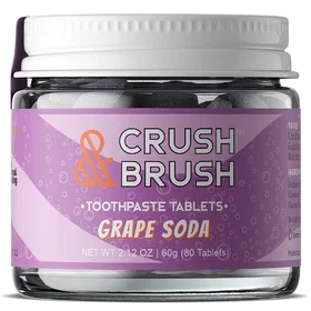 Nelson Xylitol Crush & Brush Grape Soda Tandkräm Tabletter 60g