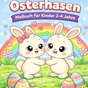 Chibi Osterhasen Färgläggningsbok för barn