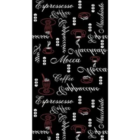 MANI Polyester Tapis 40x60cm (TPS_ESPRESS_NOIR40)