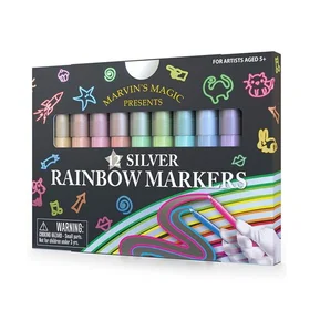 Marvin's Magic Silver Rainbow Markers