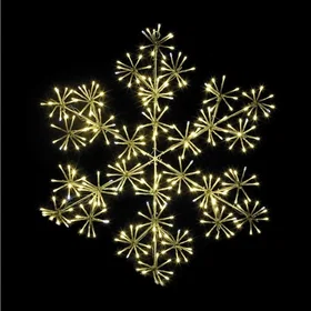 Christmas-Decorations 70549 Starburst Snowflake Decoration Lamp 5m 300LED 60cm I