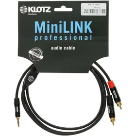 Klotz Y-kabel Mini Jack til 2x Phono RCA 0.2m