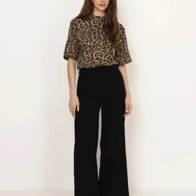 Anine Bing Avi Leopard T-shirt à manches courtes (Femme)