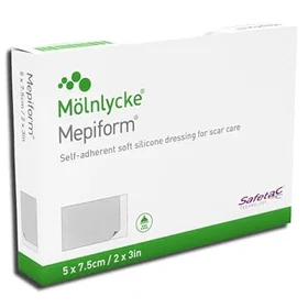 MEPIFORM Silikonförband Behandling/Reducering 5x7cm 5st