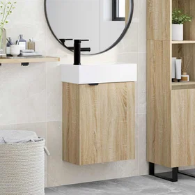 vidaXL Badrumsskåp Sonoma Oak 45.5x22.5x84cm (889427)