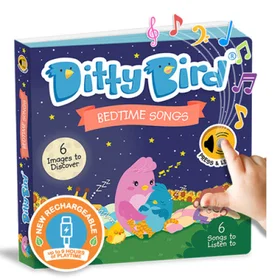 DITTY Musical Book Bedtime Songs Toddlers