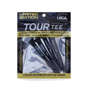 Tour Tee PRO Black Golf Tees 4-pack