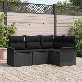 vidaXL Garden Sofa Set with Storage 4 Pieces 3354012