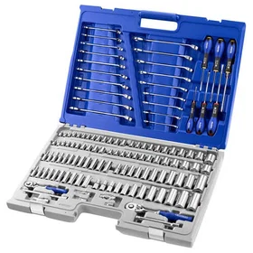 Facom E034835 Combination Drive Socket and Spanner Set 126pcs