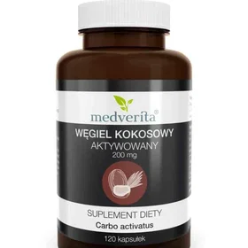 Medverita Charbon de Coco Activé 200mg 120 Gélules