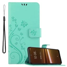 Cadorabo Blomster Case til HTC U23 Pro