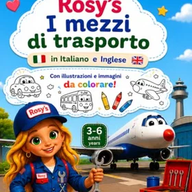 Rosy 's I Mezzi Di Trasporto In Italiano E Inglese Färgläggningsbok