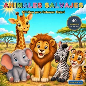 Colari Mi Libro Para Colorear Animales Salvajes Färgläggningsbok