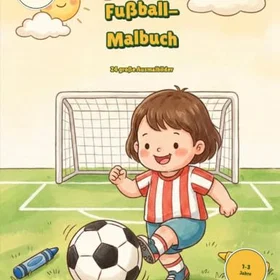 Mein Erstes Fußball-Malbuch Färgläggningsbok för barn