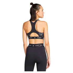Adidas Techfit High Neck Print Medium Impact Sport-bh