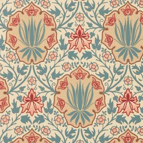 Morris & Co. Iris & Rose Indigo/Crimson MUNW217566