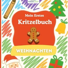 SchlaueKinder Kritzelbuch Weihnachten ab 1 År Färgläggningsbok
