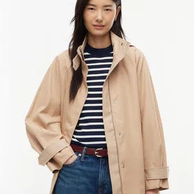 Tommy Hilfiger Flag Jacquard Twill Cape Coat (Dame)