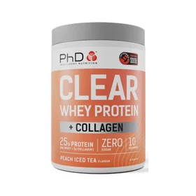 PhD Clear Whey Protein + Collagen Peach Iced Tea 0.3kg