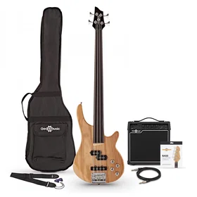 Gear4music Fretless Bass Guitar