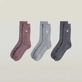 G-Star Raw Rib Socks 3-pack (Men's)