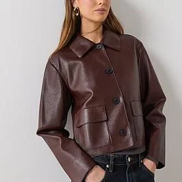 Mango Croc-Effect Faux Leather Takki (Naisten)