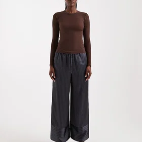 TOPSHOP Tsardo Satin Tie Waist Byxor (Dam)