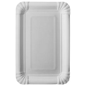 Papstar Tallerken papp 13x20cm hvit (25)