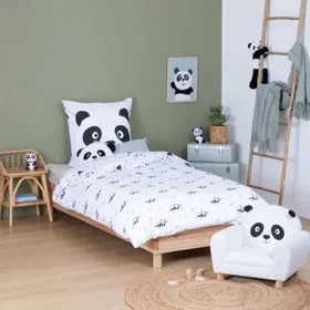 Atmosphera Panda Housse de couette 140x200cm
