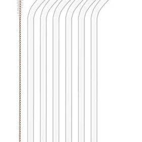 Weis 10961 Paille en Verre Transparent 6-pack