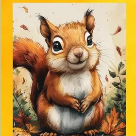 Squirrel Life & Laughter Färgläggningsbok