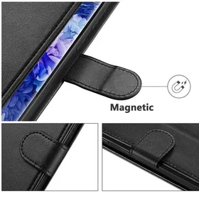 Phonillico® Plånbokfodral med Magnetisk Flik och Kortfack för iPhone 17 Pro