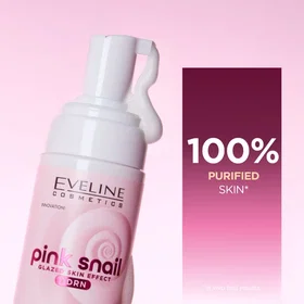 Eveline Cosmetics Pink Snail Glazed Skin Effect Gentle Cleansing Foam 150ml