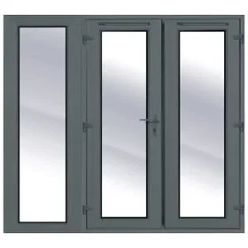 Rohden French Door uPVC External with Sidelight