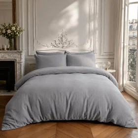 Lifestyle Home Collection Housse de Couette Coton Uni 240x220cm