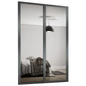Spacepro Wardrobe Shaker Graphite 175.3x226 cm