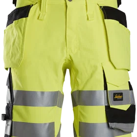 Snickers Workwear High-Vis Shorts Med Lommer