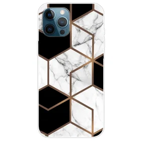 Marmordesign Marmormotiv Etfodral för iPhone 14 Pro