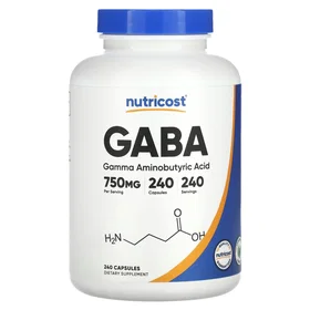 Nutricost GABA 750mg 240 Capsules
